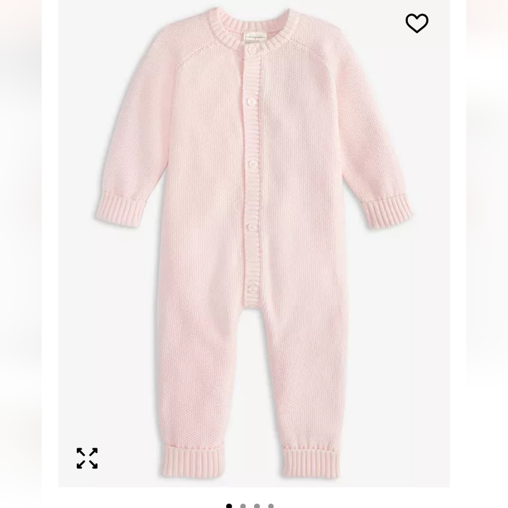 NWT First Impressions Soft Pink Knit Sweater  Footie